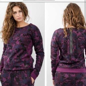 Nike Purple Camo Tech Fleece Crew Neck Sweater - XS